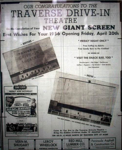 Traverse Drive-In Theatre - Old Newspaper Ad From Michigandriveins